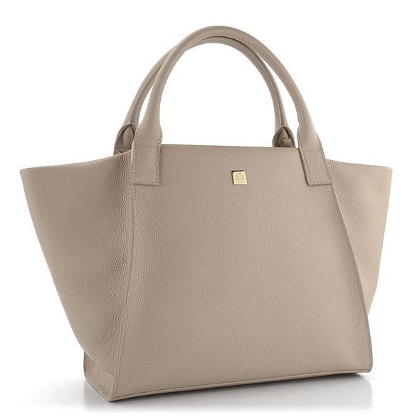 Högl menší skládaná luxusní kabelka Light Taupe 3-143710