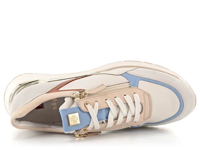 Högl kombinované sneakers polobotky Natur/Light jeans 3-101310