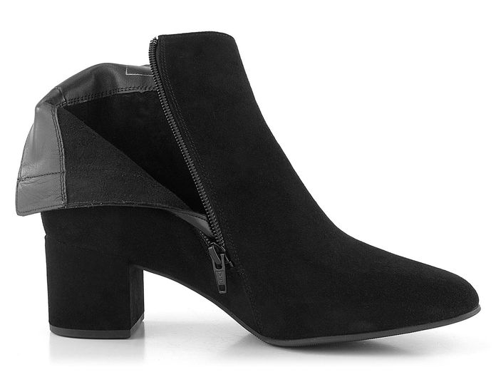Högl elegantní velurový kotník Schwarz 4-134102