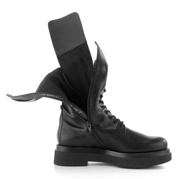 Högl luxusní šněrovací kozačky Schwarz 2-103253