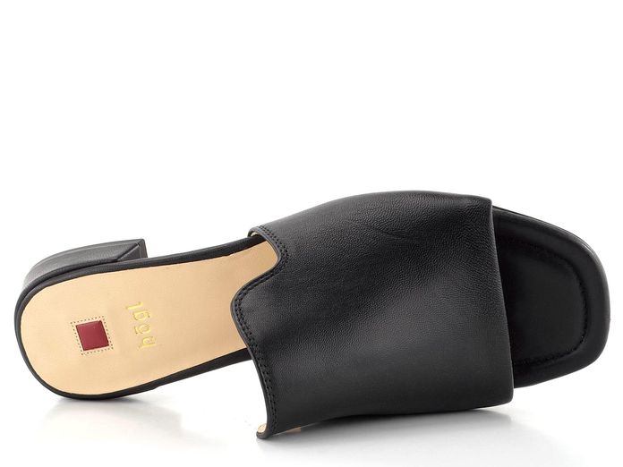 Högl elegantní vykrojené pantofle Black 3-101500