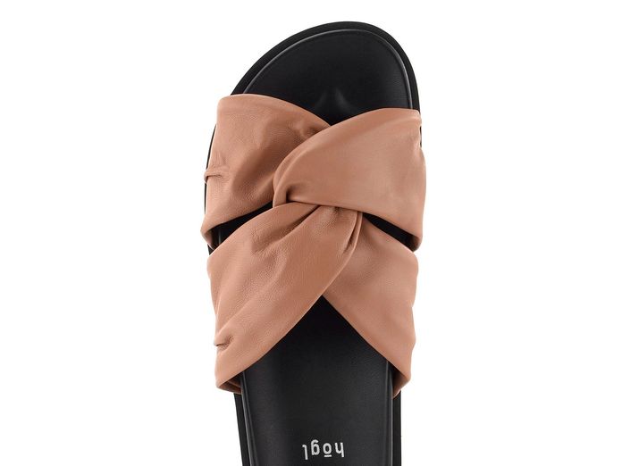 Högl pantofle s kříženými pásky Almond 3-100800