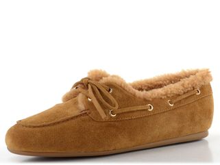 Högl semišové polobotky s beránkem camel 2-100638-1100