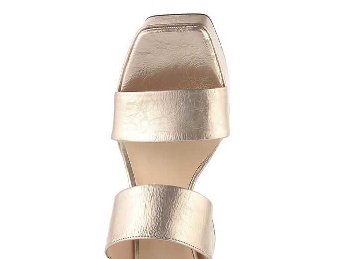 Högl sandály na platformě s podpatkem metalické Lightbronze 5-105931