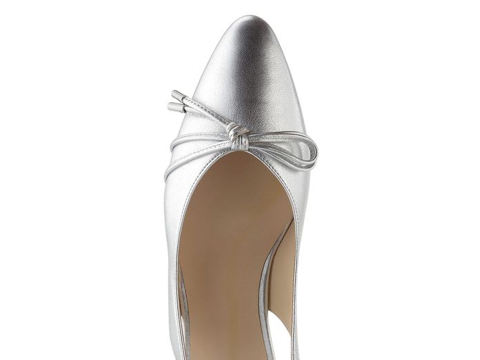 Högl baleríny s volnou patou silver 1-100121-7600