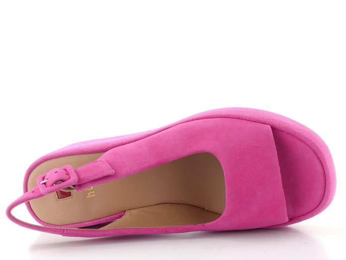 Högl semišové sandály na klínku azalea 1-102512-4600