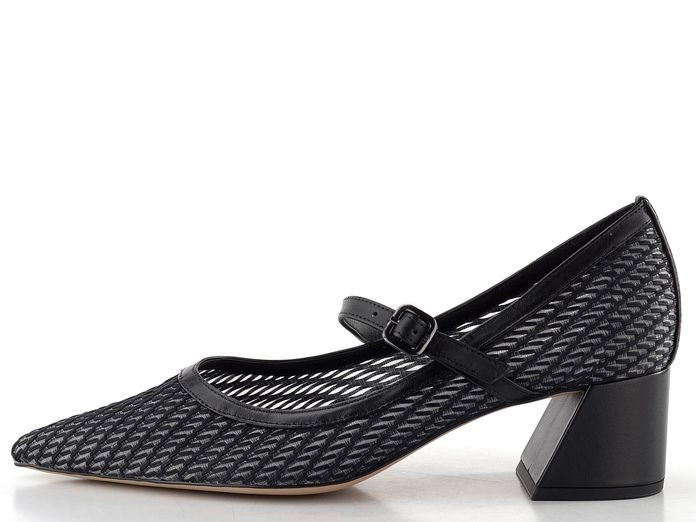 Högl vzdušné lodičky s nártovým páskem černé 1-104528-0100