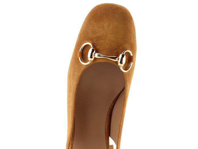 Högl semišové lodičky s volnou patou camel 1-104112-2200