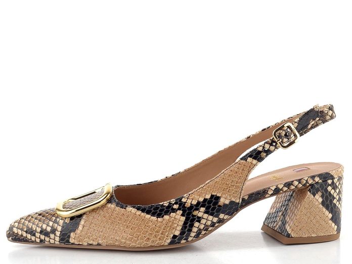 Högl hadinkové lodičky s volnou patou camel 1-104627-2200