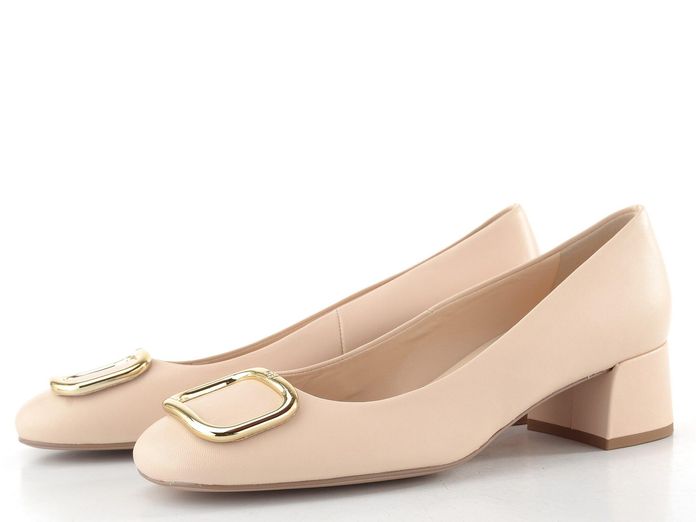 Högl hladké kožené lodičky se sponou sand 1-104000-1300