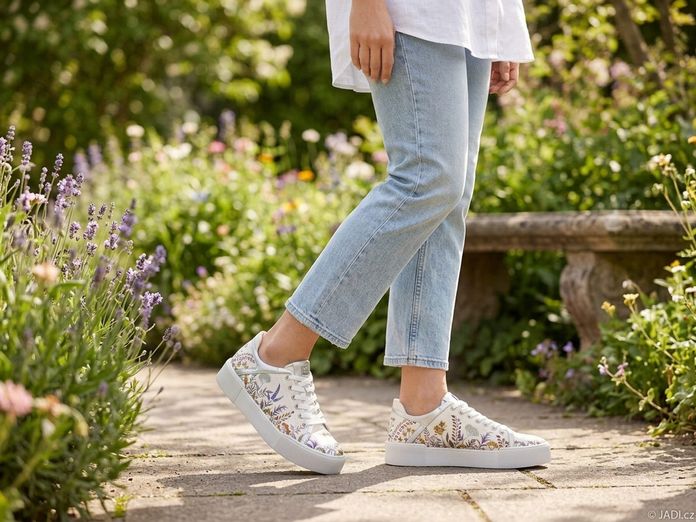 Högl sneakers polobotky s potiskem weiss/multi 1-103679-0299