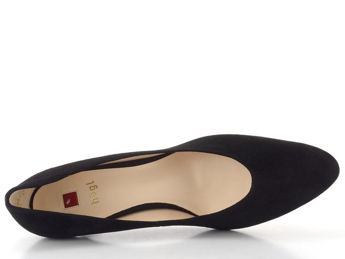 Högl semišové lodičky na štíhlém podpatku schwarz 1-106002-0100