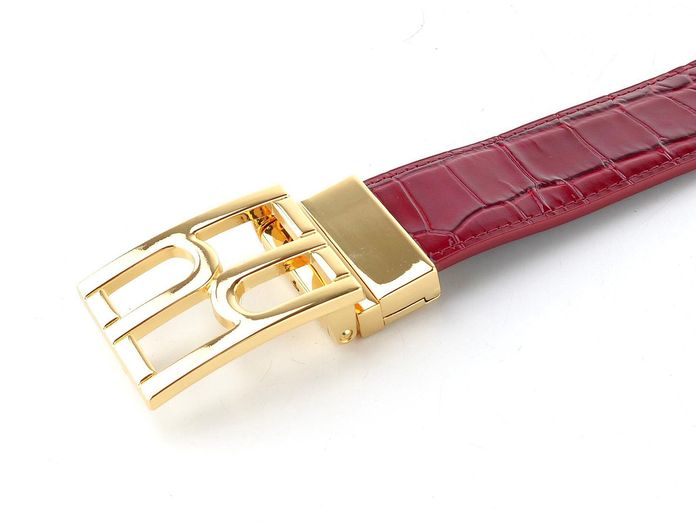 Högl dámský luxusní kožený opasek cabernet/schwarz 0-156017-4401