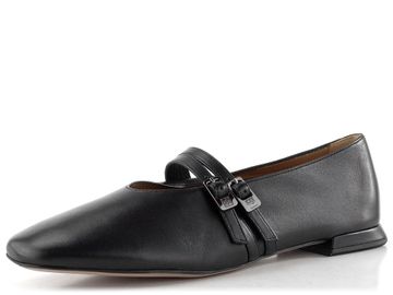Högl kožené baleríny s páskem schwarz 1-100930-0100