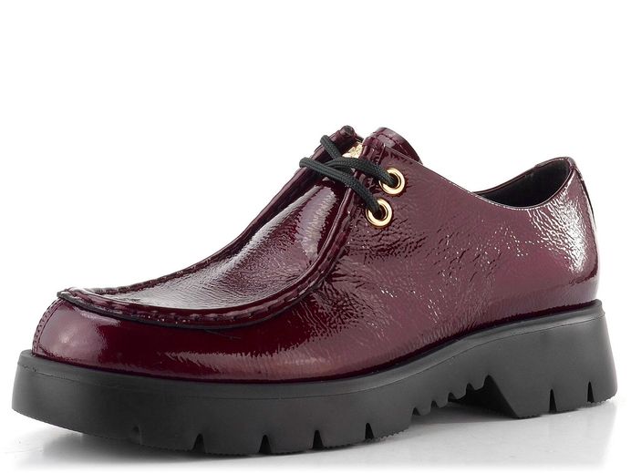 Högl metalické polobotky na hrubé podešvi cabernet 0-102416-4400
