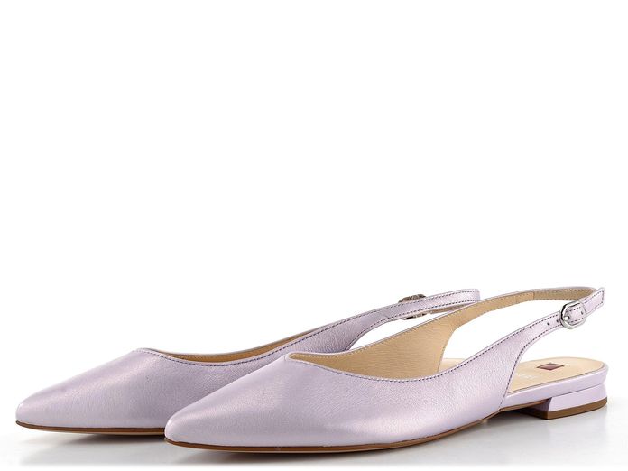 Högl luxusní  metalické baleríny s volnou patou Lavender 5-100111