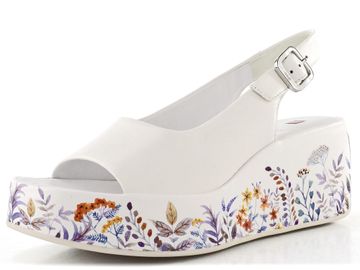 Högl sandály na barevném klínu weiss/multi 1-102519-0299
