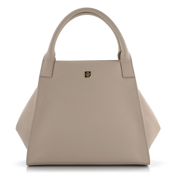 Högl menší skládaná luxusní kabelka Light Taupe 3-143710