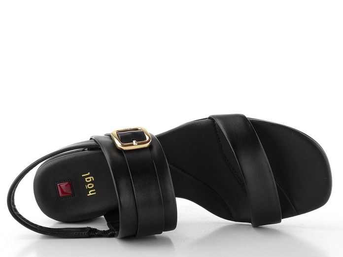 Högl luxusní sandály na podpatku schwarz 1-102610-0100