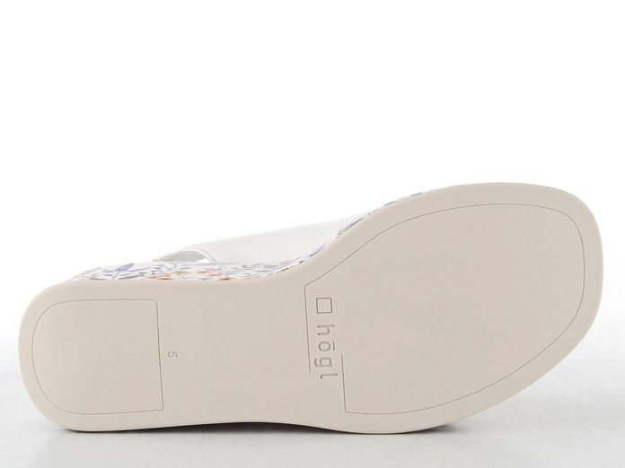 Högl sandály na barevném klínu weiss/multi 1-102519-0299