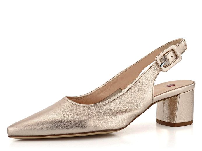 Högl elegantní hladké lodičky s volnou patou Light Bronze 3-104601
