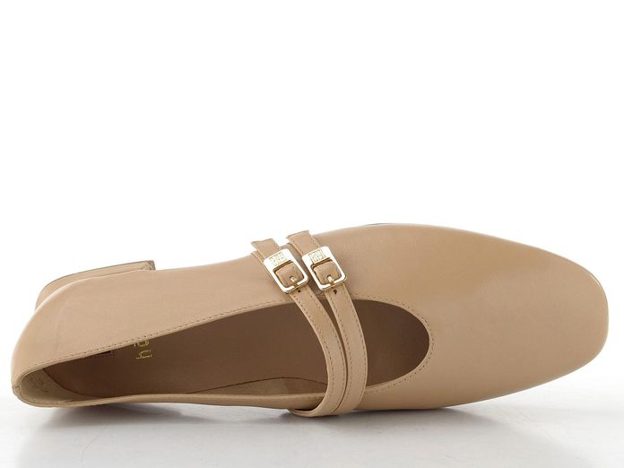 Högl  kožené baleríny s páskem macchiat 1-100930-2700