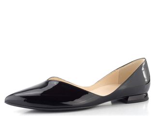 Högl vykrojené lakované baleríny schwarz 0-170014-0100