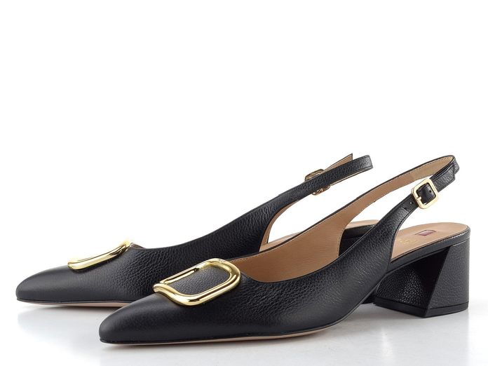 Högl lodičky s volnou patou schwarz 1-104623-0100