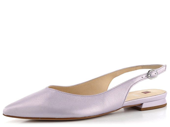 Högl luxusní  metalické baleríny s volnou patou Lavender 5-100111