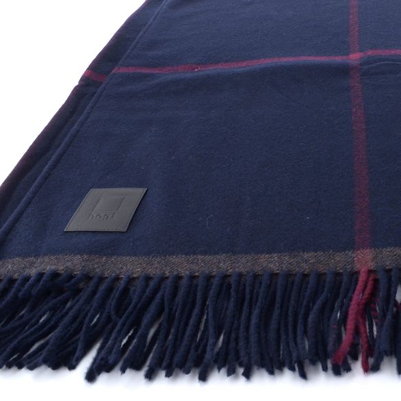 Högl luxusní vlněný pléd s kašmírem - pončo darkblue 0-196200-3500