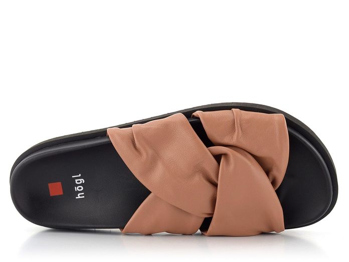 Högl pantofle s kříženými pásky Almond 3-100800