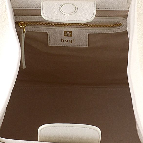 Högl menší skládaná luxusní kabelka Creme 5-143710
