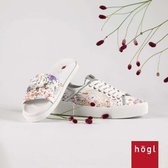 Högl sneakers polobotky s potiskem Weiss Multi 9-103679
