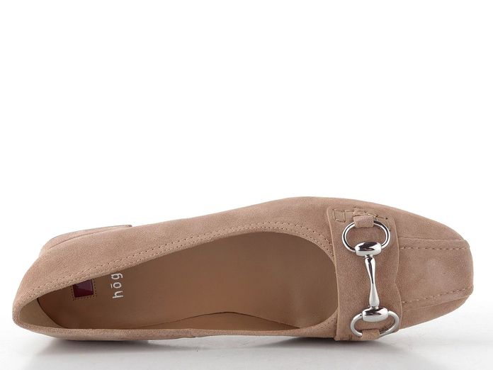 Högl semišové baleríny sand 1-100922-1300