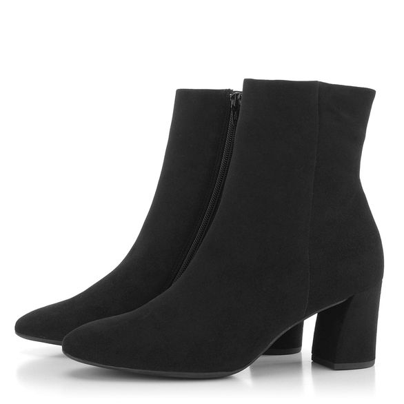 Högl elegantní velurový kotník Schwarz 2-135102