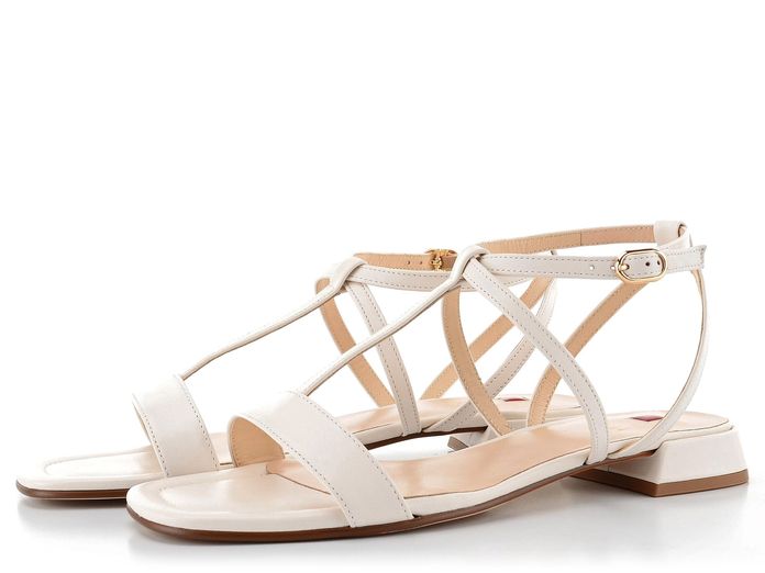 Högl páskové luxusní sandály Creme 1-101550