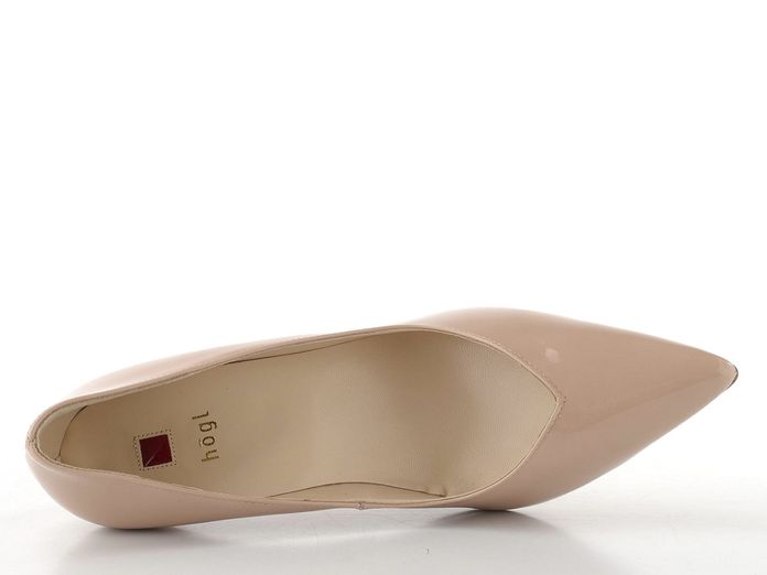Högl lakované lodičky nude 0-176704-1800