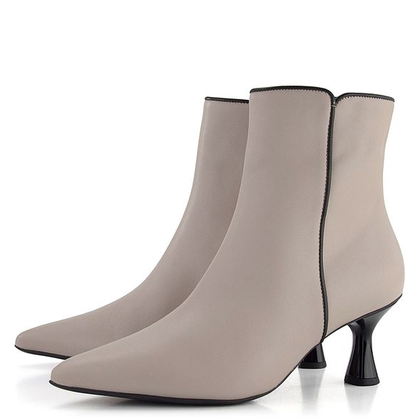Högl elegantní kotník na podpatku Porzelan/Schwarz 6-106520