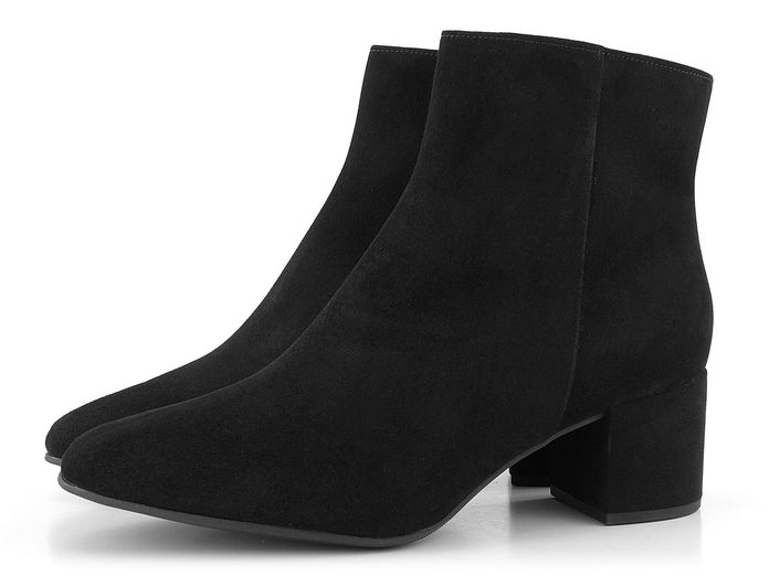 Högl elegantní velurový kotník Schwarz 4-134102
