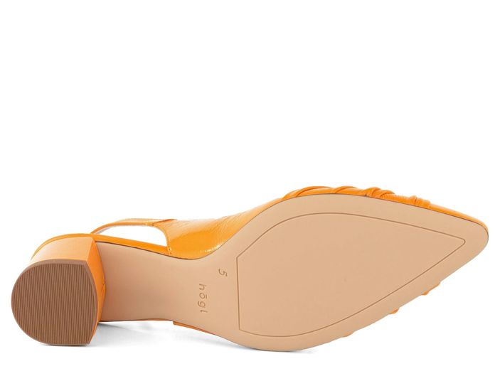 Högl lodičky s volnou patou mango 9-104635