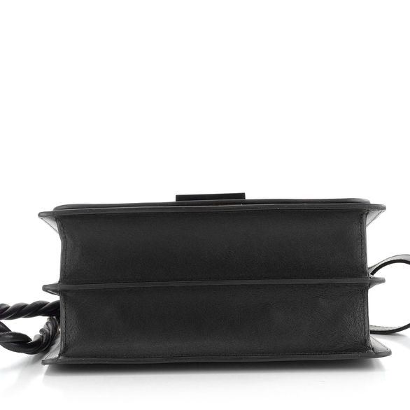 Högl hladká černá crossbody kabelka 1-143510