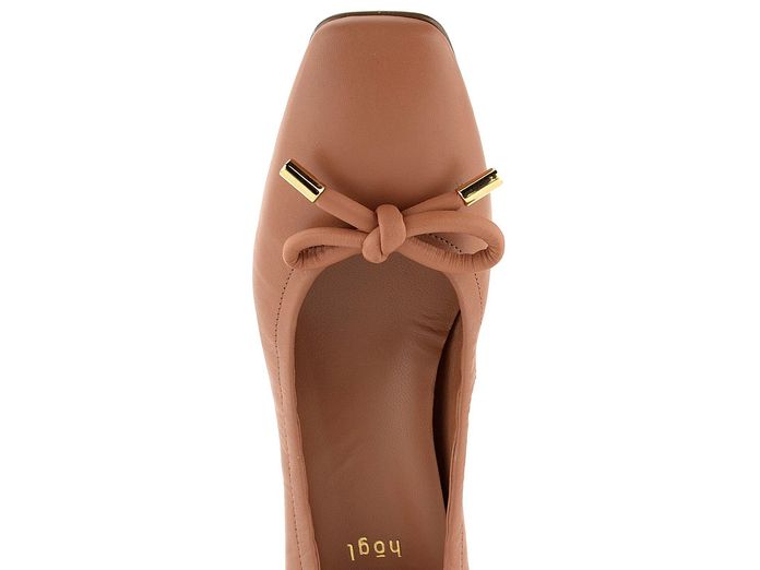 Högl lodičky s mašličkou Almond 3-104030