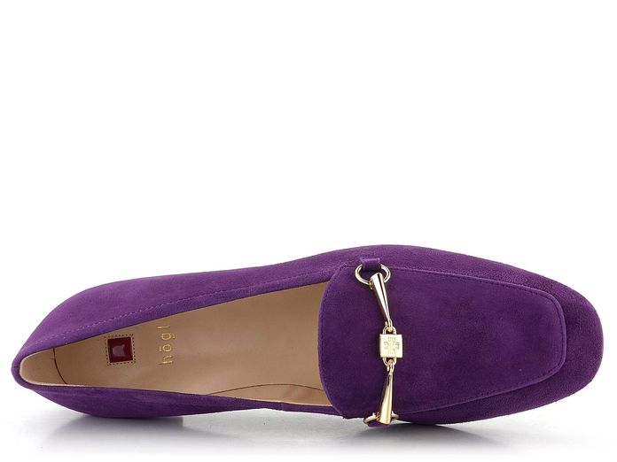 Högl semišové mokasíny s kováním Purple 6-131762