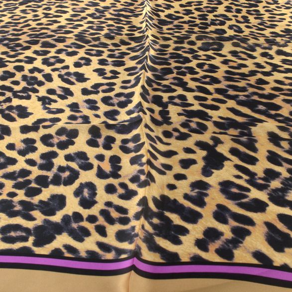 Högl hedvábný šátek s leopardím vzorem multi 1-152000-9900